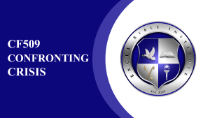 CF509 – Confronting Crisis