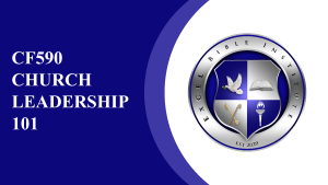 CF590 – Church Leadership 101